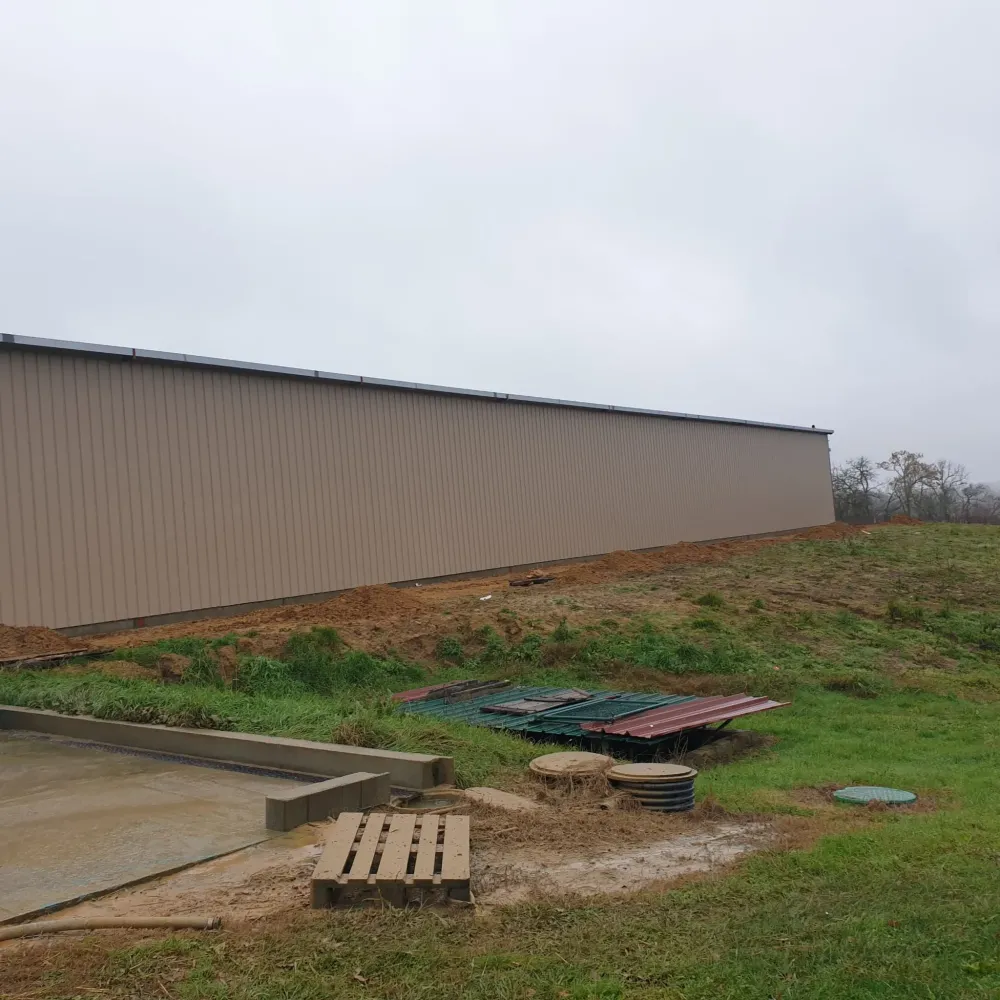 Pose de bardage métallique à Courrensan